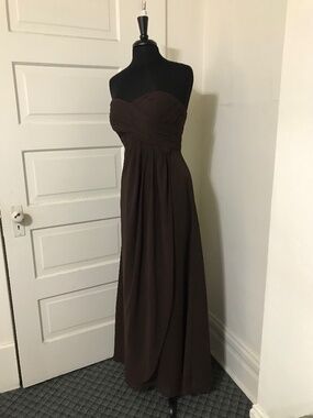 NWT Bill Levkoff Chocolate Brown Evening Gown size 10